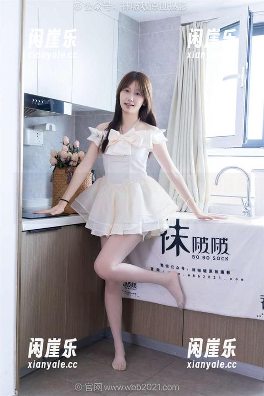 BoBoSocks袜啵啵 - 别再等了，奶油黑丝花絮美图新鲜出炉中