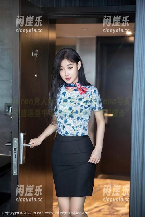 Xiuren秀人网 - 全套小海臀Rena写真，空姐造型中可能藏着某种“特别服务”
